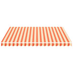 Tela de repuesto para toldo amarillo y naranja 4x3,5 m