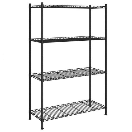 Estante de almacenamiento 4 niveles negro 90x35x137 cm 200 kg