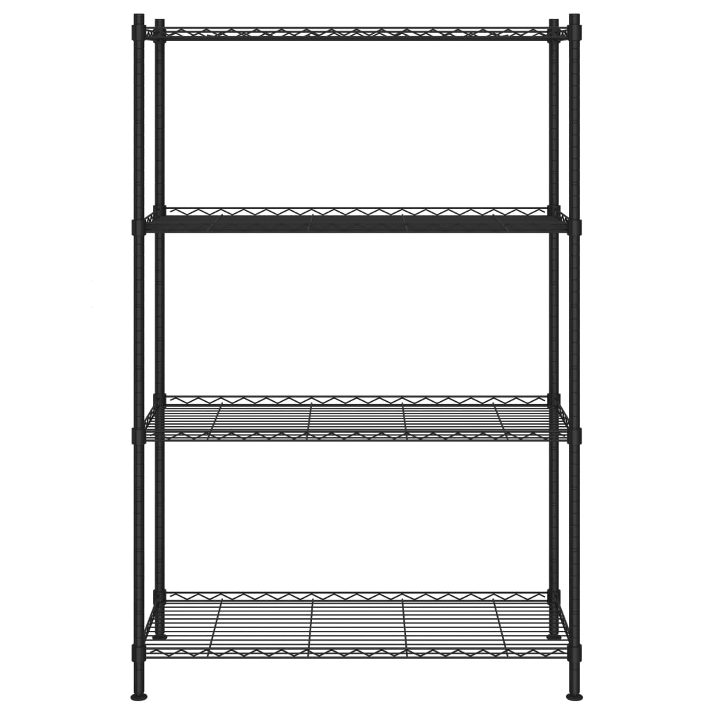 Estante de almacenamiento 4 niveles negro 90x35x137 cm 200 kg