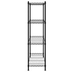 Estante de almacenamiento 4 niveles negro 90x35x137 cm 200 kg