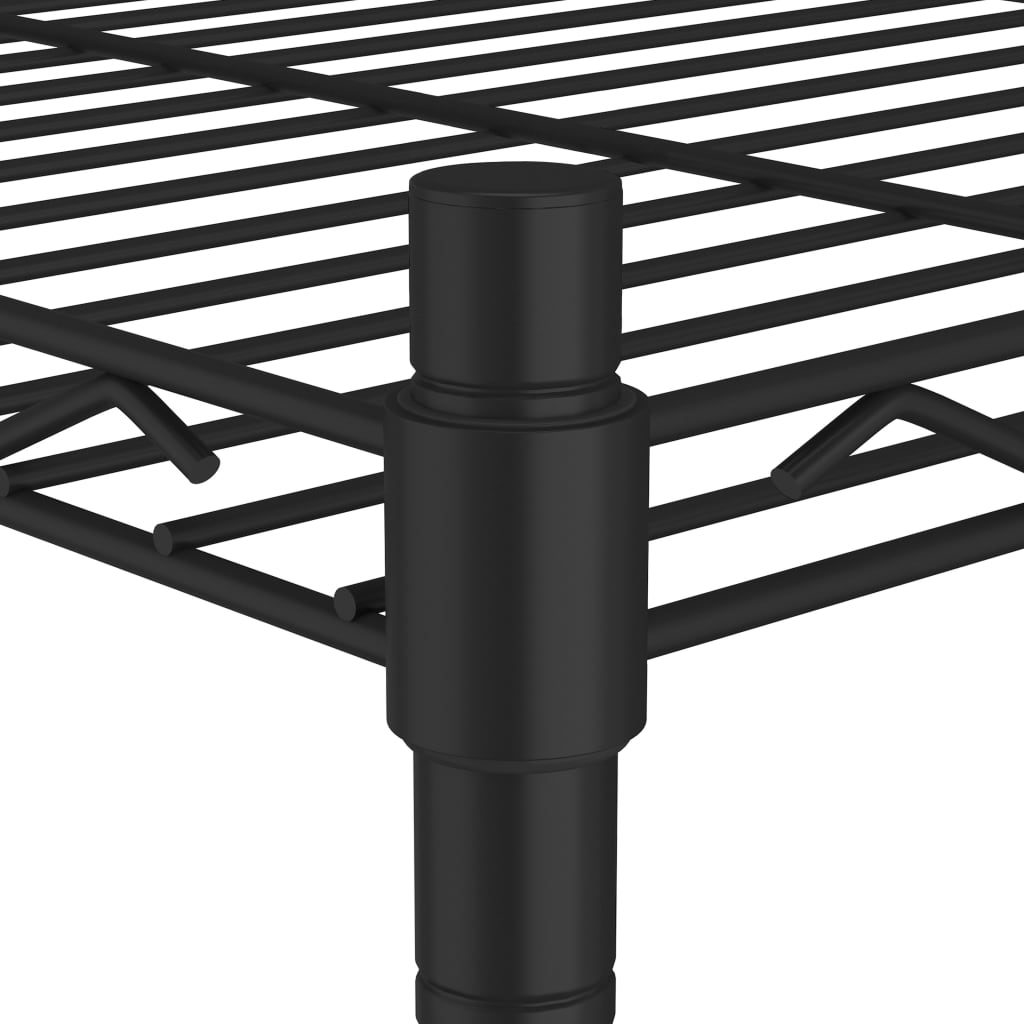 Estante de almacenamiento 4 niveles negro 90x35x137 cm 200 kg