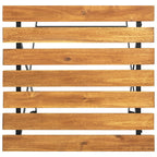 Mesa bistró de terraza madera maciza de acacia 55x54x71 cm
