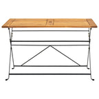 Mesa plegable de jardín de madera maciza de acacia 120x70x74 cm