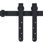 Mini sliding closet door kit, 122 cm, carbon steel