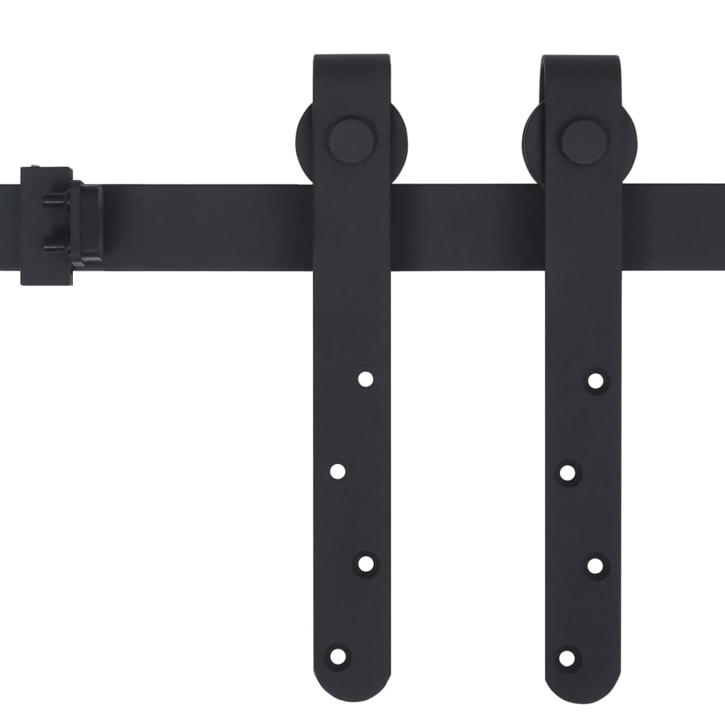 Mini sliding closet door kit, 122 cm, carbon steel