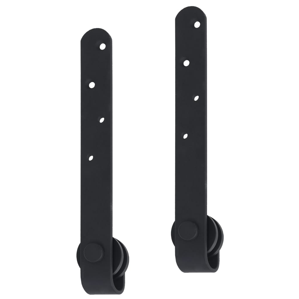 Mini sliding closet door kit, 122 cm, carbon steel