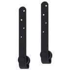 Mini sliding closet door kit, 122 cm, carbon steel
