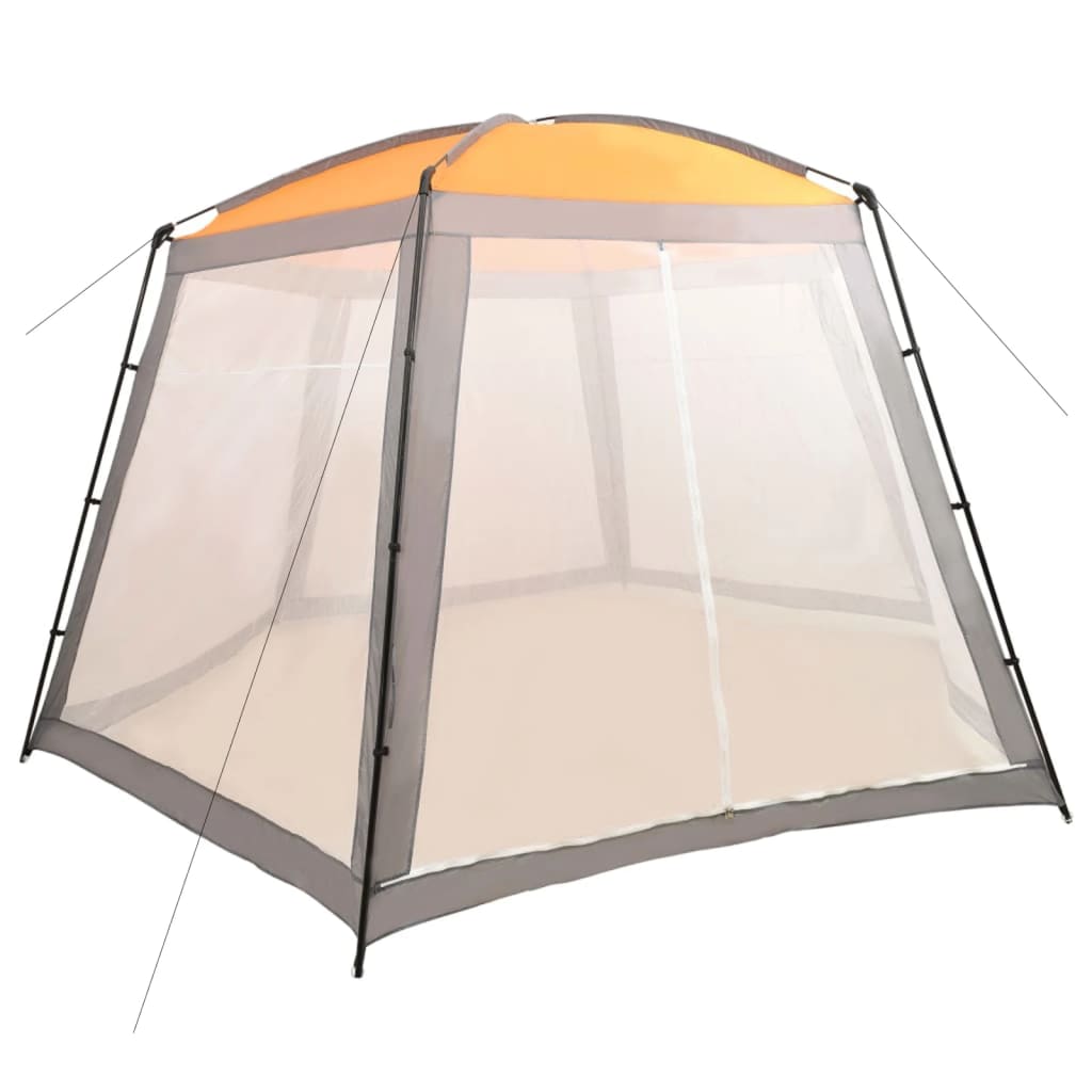 Tenda para piscina de tecido amarelo 500x433x250 cm