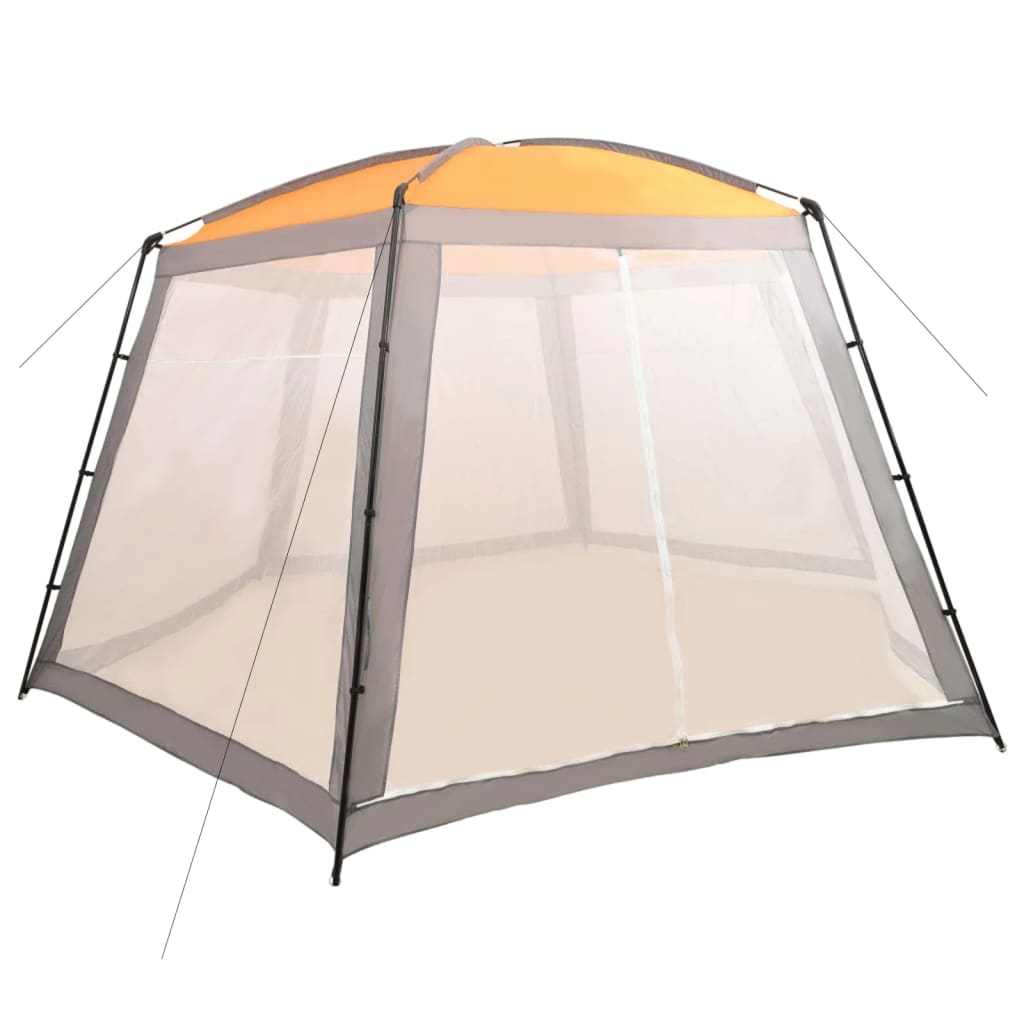 Tenda para piscina de tecido amarelo 500x433x250 cm