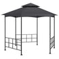 Gazebo com paredes laterais creme 3,1x2,7 m