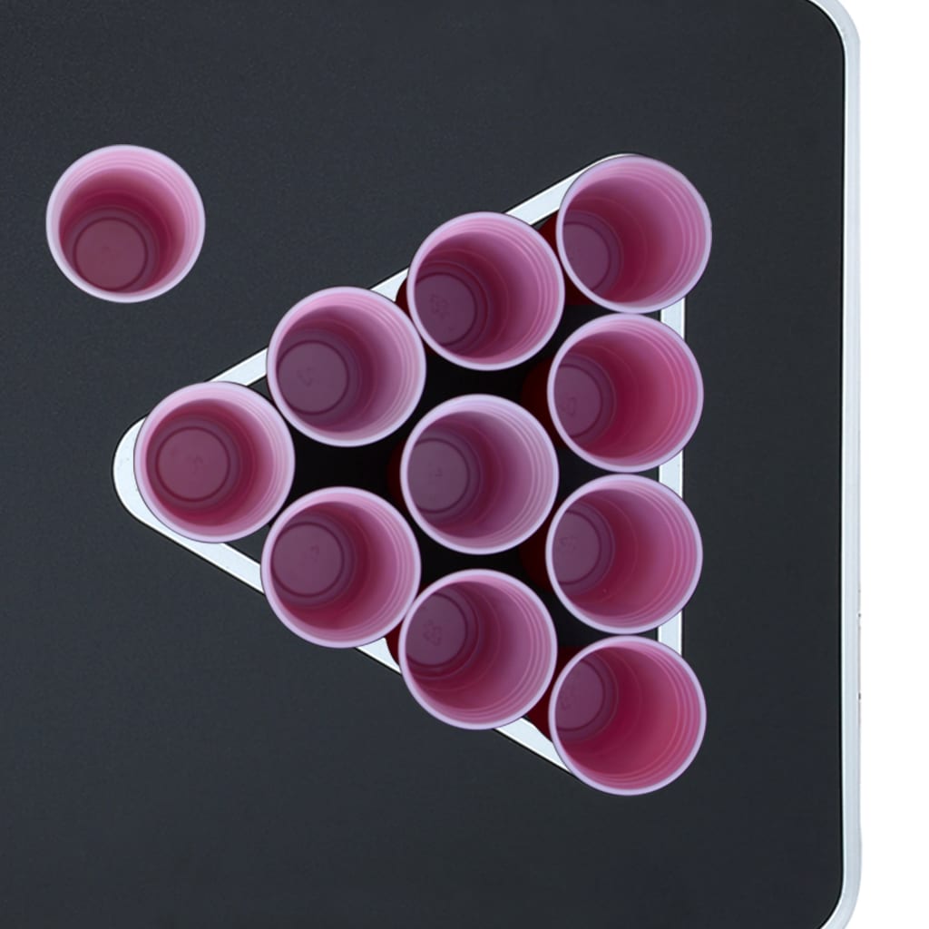 Mesa de beer pong plegable con tazas y bolas de 240 cm