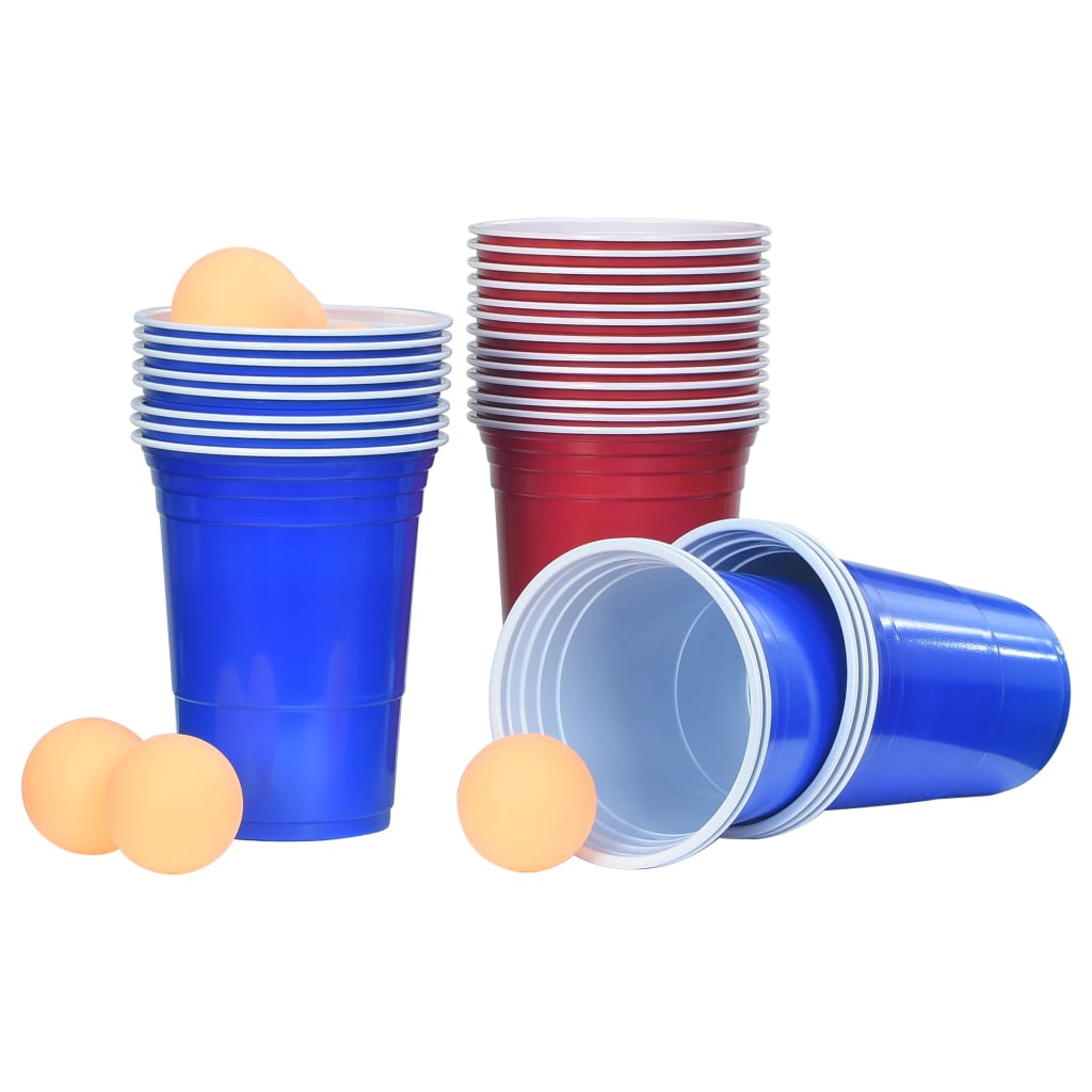 Mesa de beer pong plegable con tazas y bolas de 240 cm