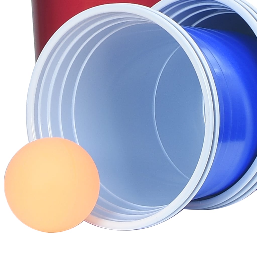 Mesa de beer pong plegable con tazas y bolas de 240 cm