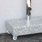 Base de sombrilla granito gris claro 45x25x8,3 cm