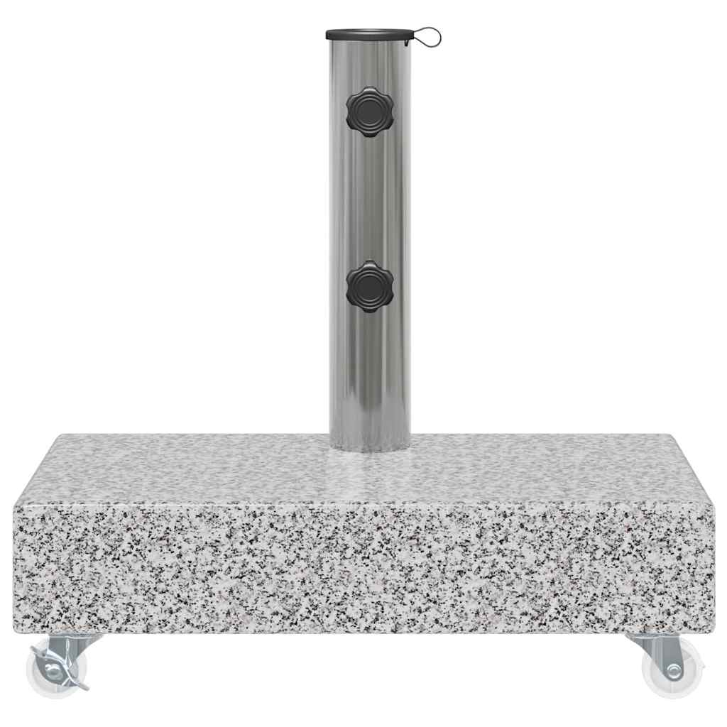 Base de sombrilla granito gris claro 45x25x8,3 cm