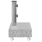Base de sombrilla granito gris claro 45x25x8,3 cm