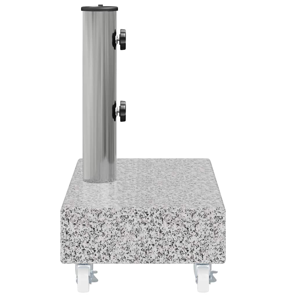 Base de sombrilla granito gris claro 45x25x8,3 cm