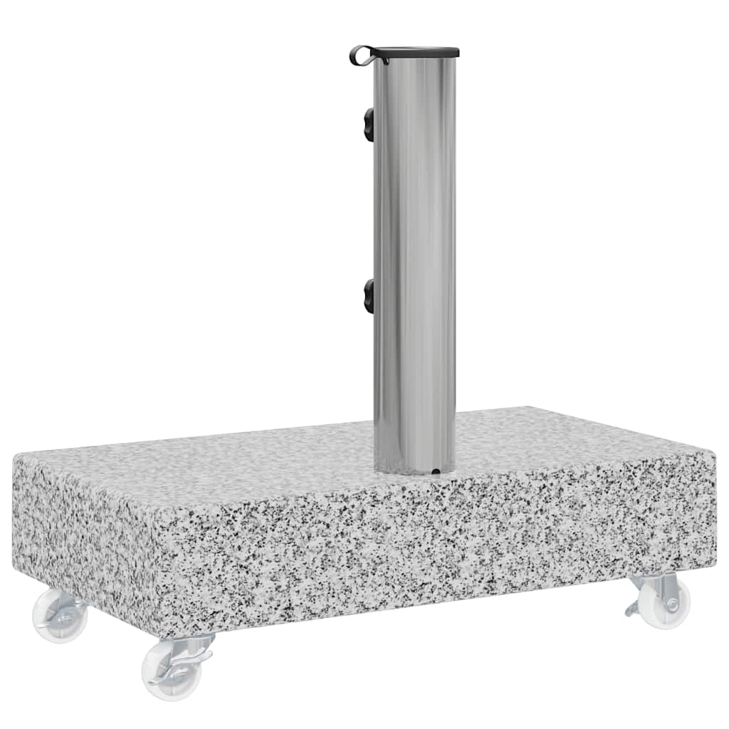 Base de sombrilla granito gris claro 45x25x8,3 cm
