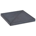 Base con peso para sombrilla de granito negro cuadrada 15 kg