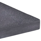 Base con peso para sombrilla de granito negro cuadrada 15 kg