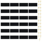 Mosquiteras para puerta bloque magnético 2 uds negro 200x80 cm
