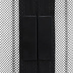 Mosquiteras para puerta bloque magnético 2 uds negro 200x80 cm