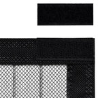Mosquiteras para puerta bloque magnético 2 uds negro 200x80 cm