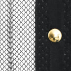 Mosquiteras para puerta bloque magnético 2 uds negro 200x80 cm