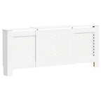 Cubierta para radiador MDF blanco 205 cm