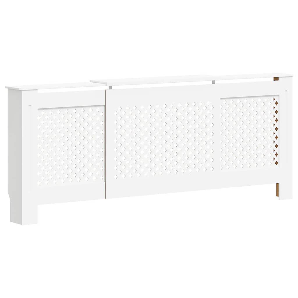Cubierta para radiador MDF blanco 205 cm