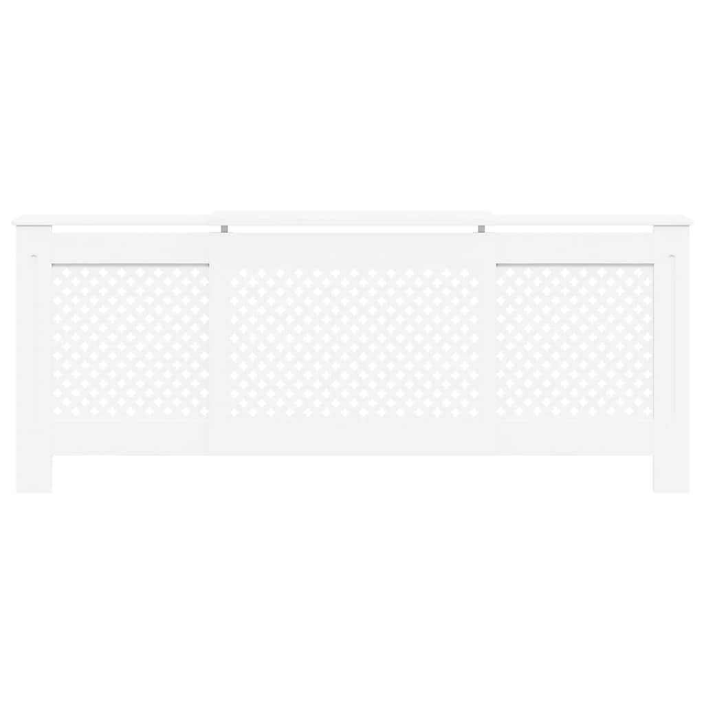 Cubierta para radiador MDF blanco 205 cm