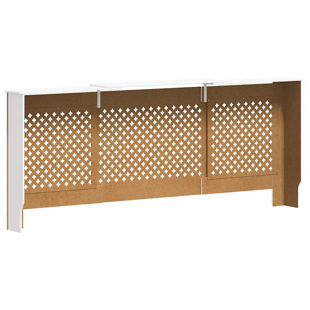 Cubierta para radiador MDF blanco 205 cm