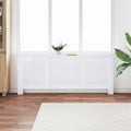 Cubierta para radiador MDF blanco 205 cm