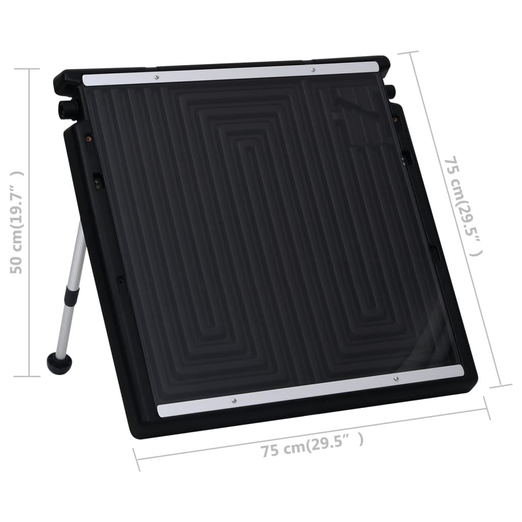 Panel calefactor solar doble para piscina 150x75 cm