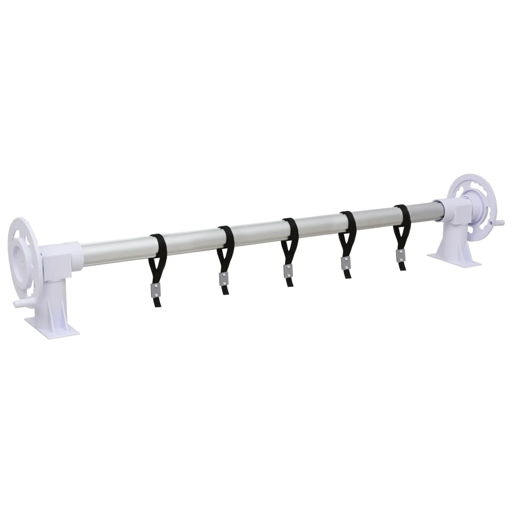 Enrollacobertor de piscina con base de plástico