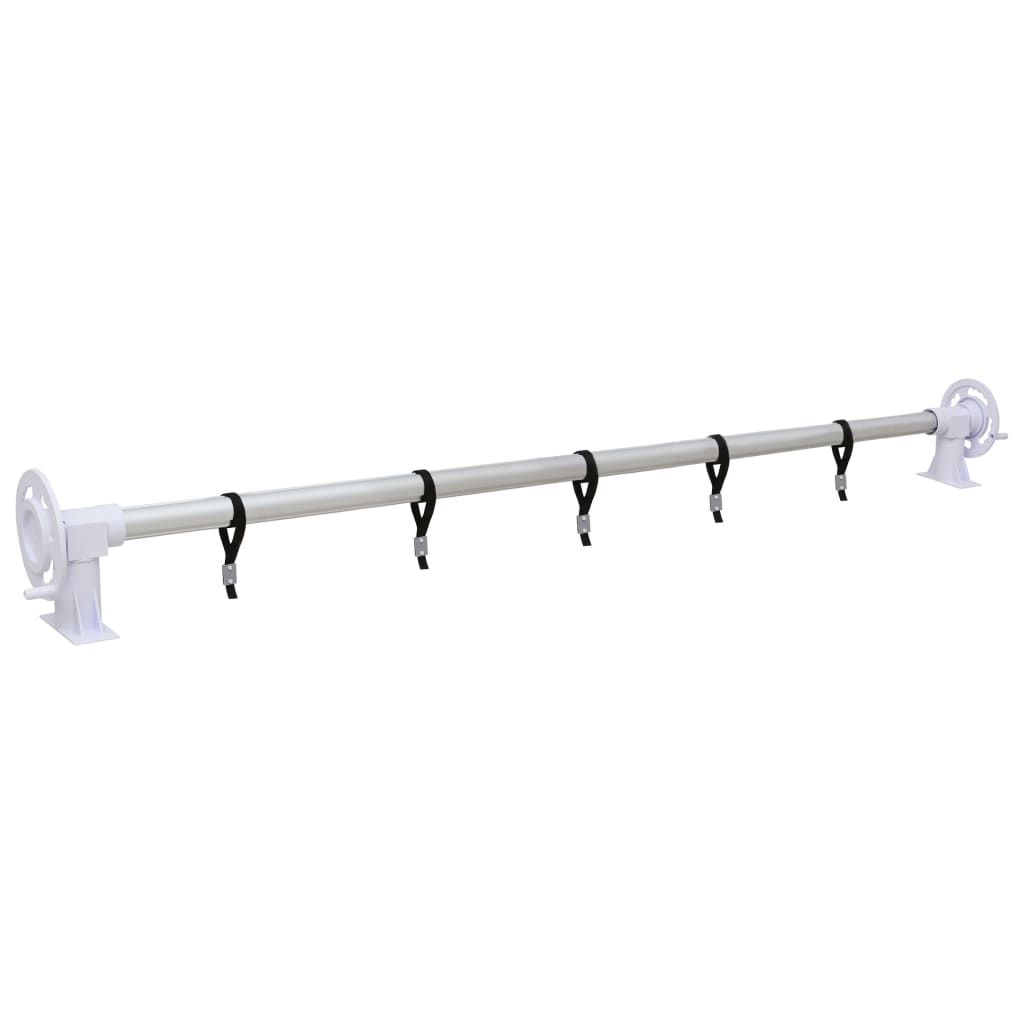 Enrollacobertor de piscina con base de plástico