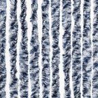 Cortina mosquitera azul y blanco chenilla 56x200 cm