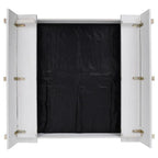 Arenero infantil de madera de abeto blanco 95x90x15 cm