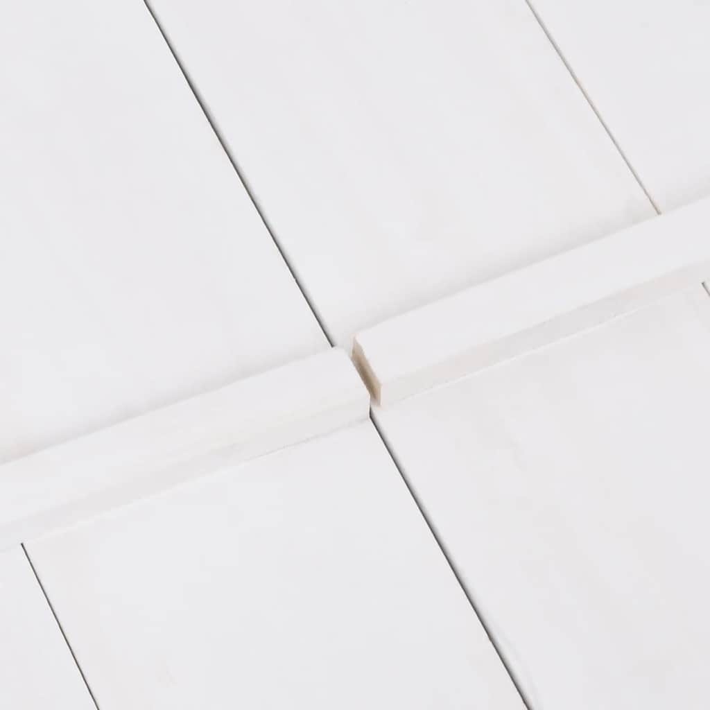 Arenero infantil de madera de abeto blanco 95x90x15 cm