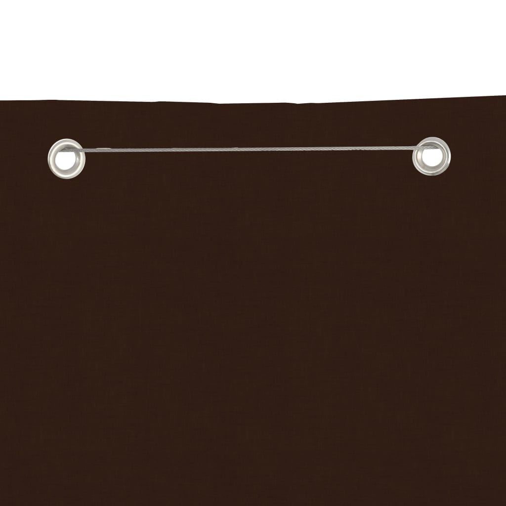 Toldo pantalla para balcón tela oxford marrón 140x240 cm
