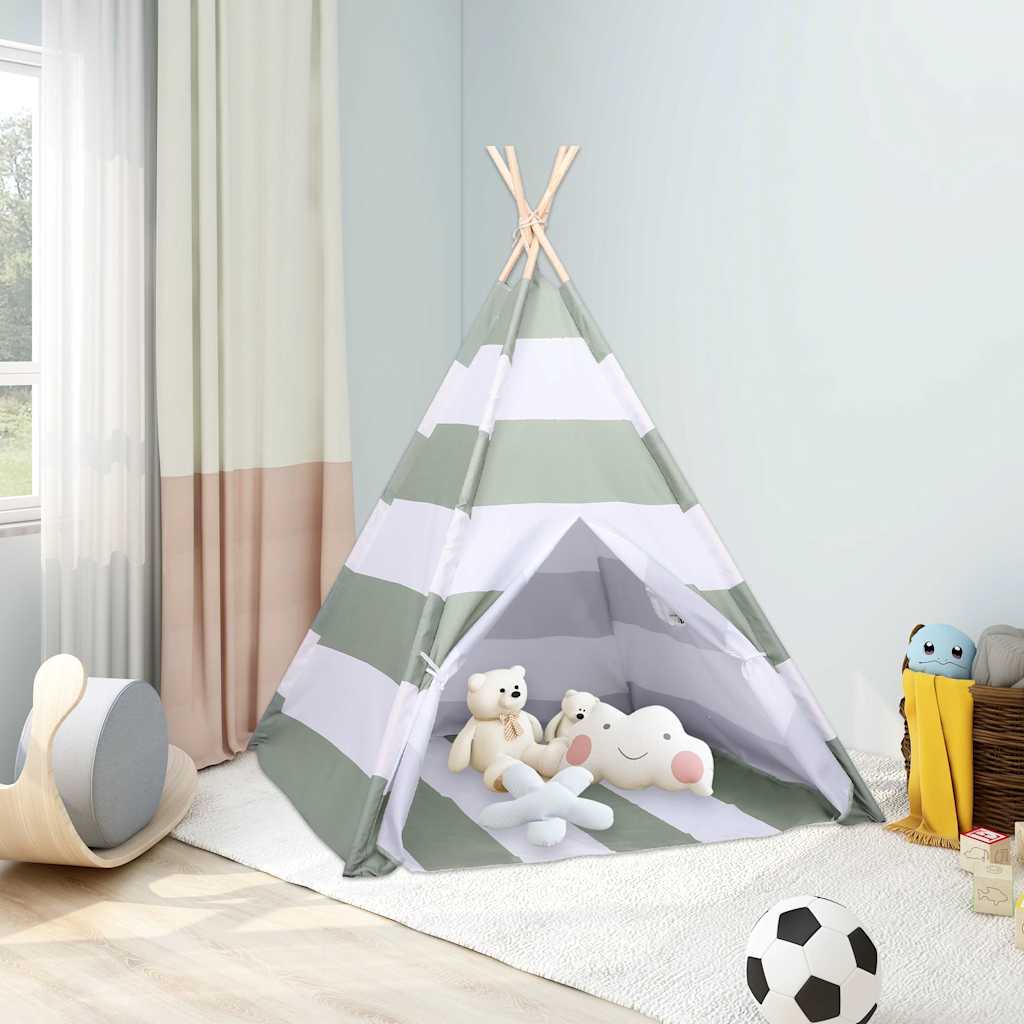 Tienda para niños Rayado Gris y blanco 120 x 120 x 150 cm