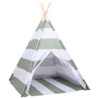 Tienda para niños Rayado Gris y blanco 120 x 120 x 150 cm