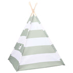 Tienda para niños Rayado Gris y blanco 120 x 120 x 150 cm