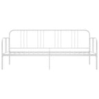 Estructura de sofá cama sin colchón metal blanco 90x200 cm