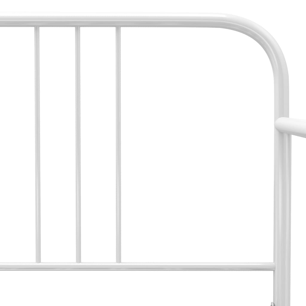 Estructura de sofá cama sin colchón metal blanco 90x200 cm