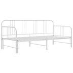 Sofá cama extraíble sin colchón metal blanco 90x200cm