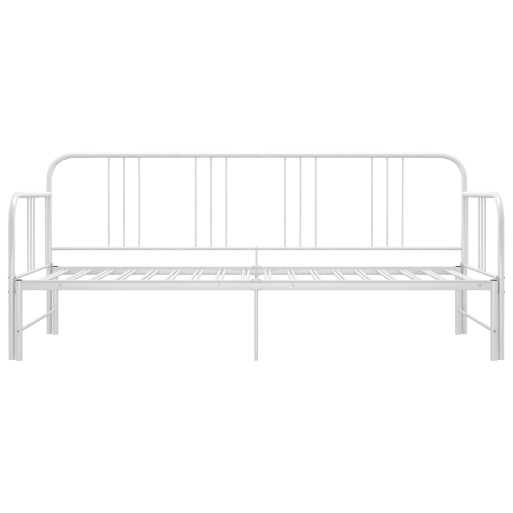 Sofá cama extraíble sin colchón metal blanco 90x200cm