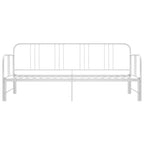 Sofá cama extraíble sin colchón metal blanco 90x200cm