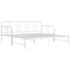 Sofá cama extraíble sin colchón metal blanco 90x200cm