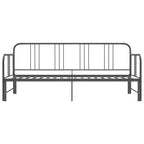 Estructura sofá cama extraíble sin colchón metal gris 90x200 cm